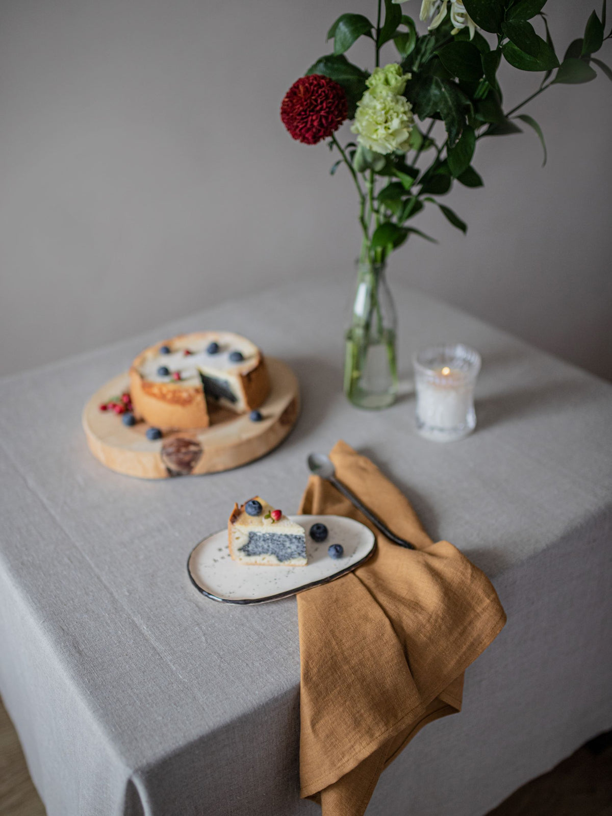 Mustard Linen Tea Towel