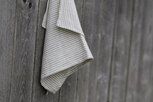 Striped Linen Tea Towel