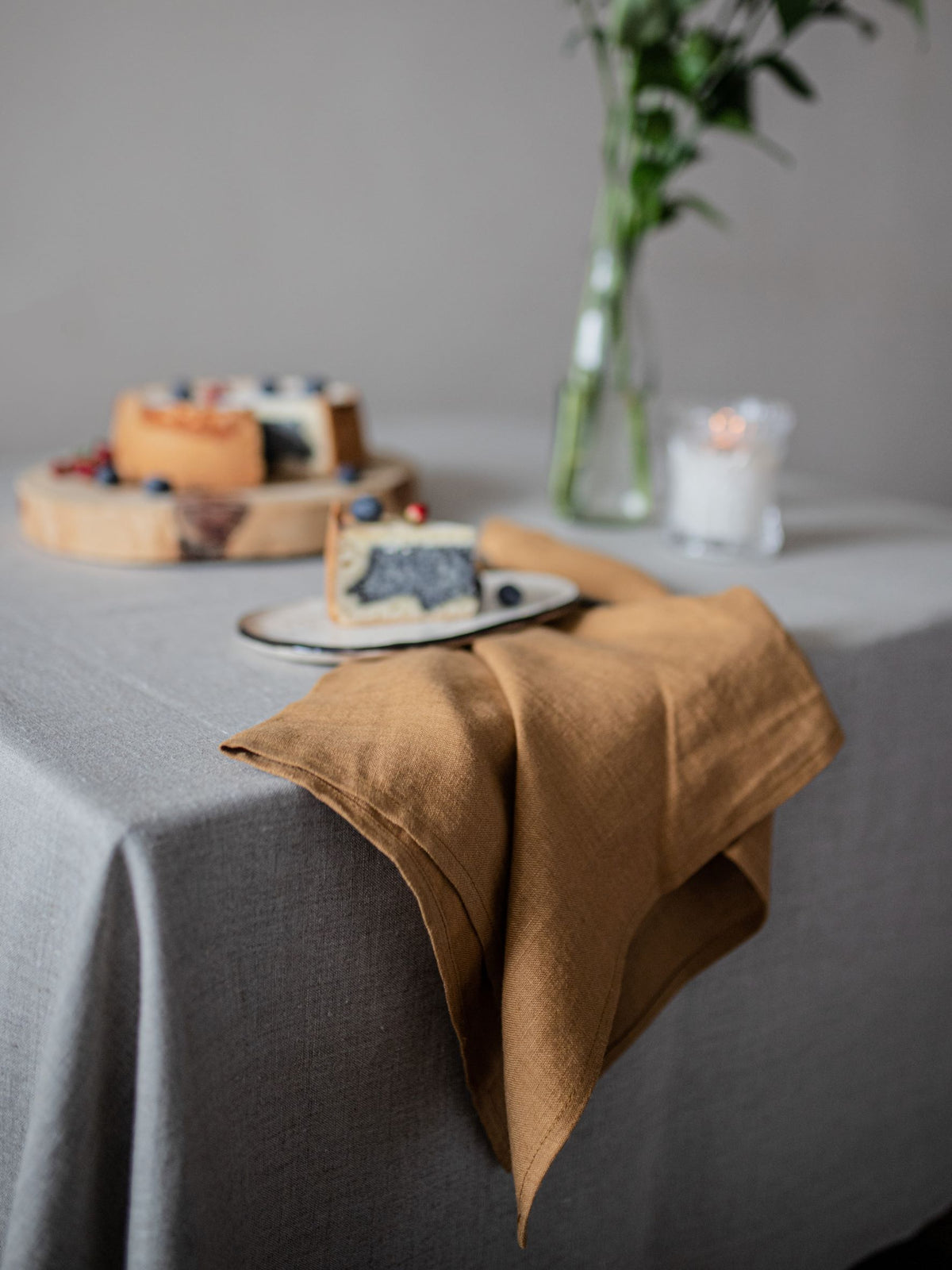 Mustard Linen Tea Towel